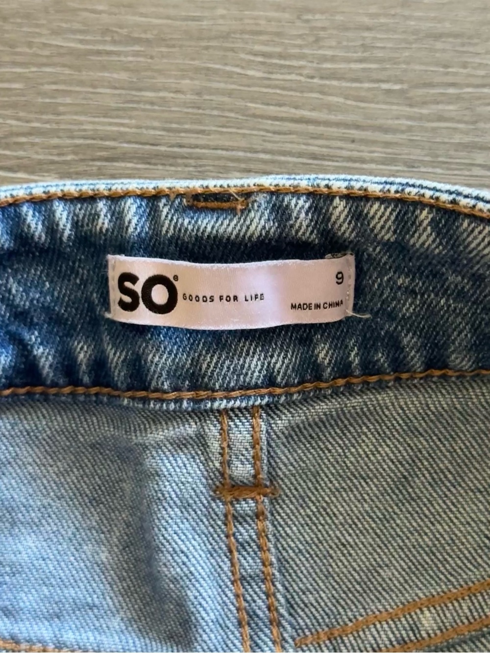 SO Medium Blue Cargo Denim Mini Skirt - Picture 5 of 5